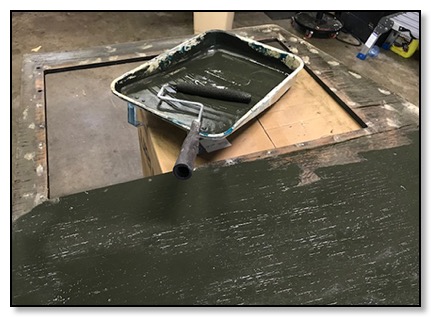 Picture of Paint Roller for the Driver Side Door